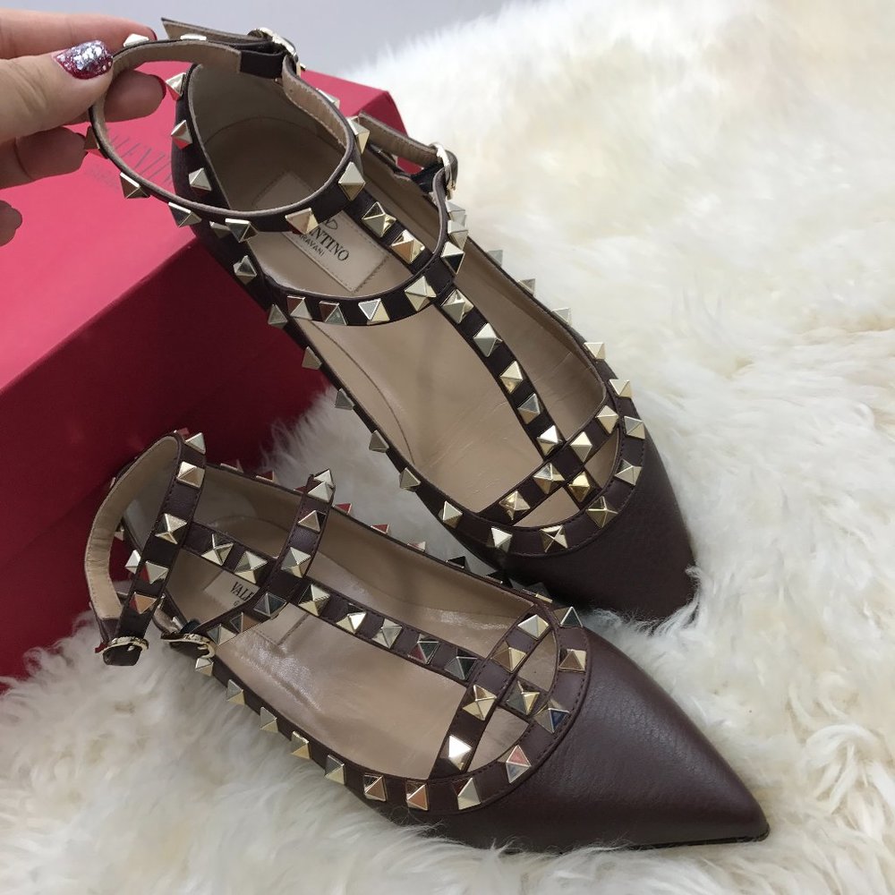 Valentino Garavani rockstud ballet flats oritq